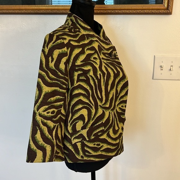 SilkLand Silk One Button Front Blazer with Pockets, Sz. S. - Picture 6 of 8